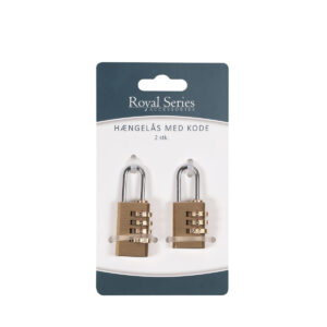 Alternative view of Hængelås med kode | 2 stk. | Royal Series