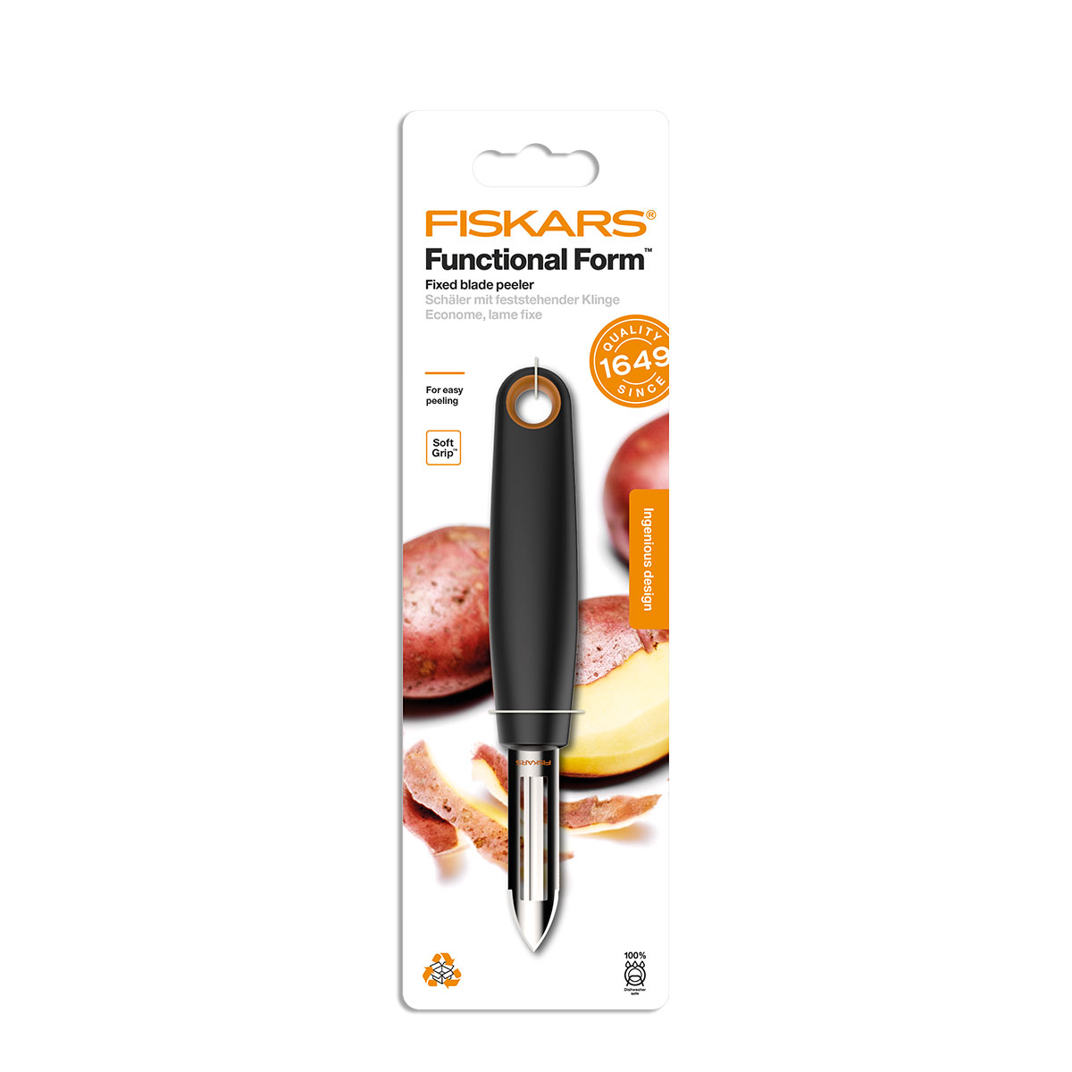 Skrællekniv med fast klinge | Functional Form | Fiskars - Billede 2