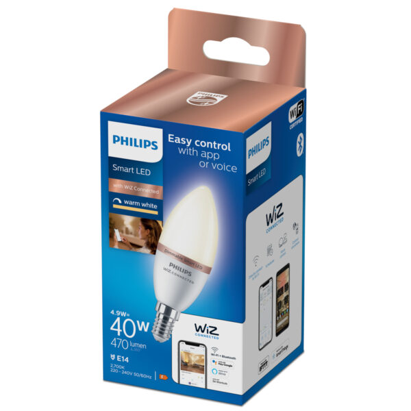 Philips Smart 40W C37 E14 927 DIM 1PF/6
