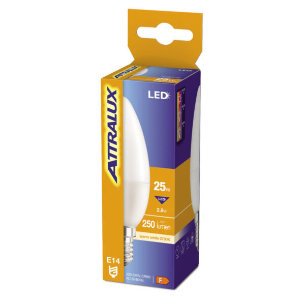 Philips LED Attralux 25W kerte E14 mat 1 pak