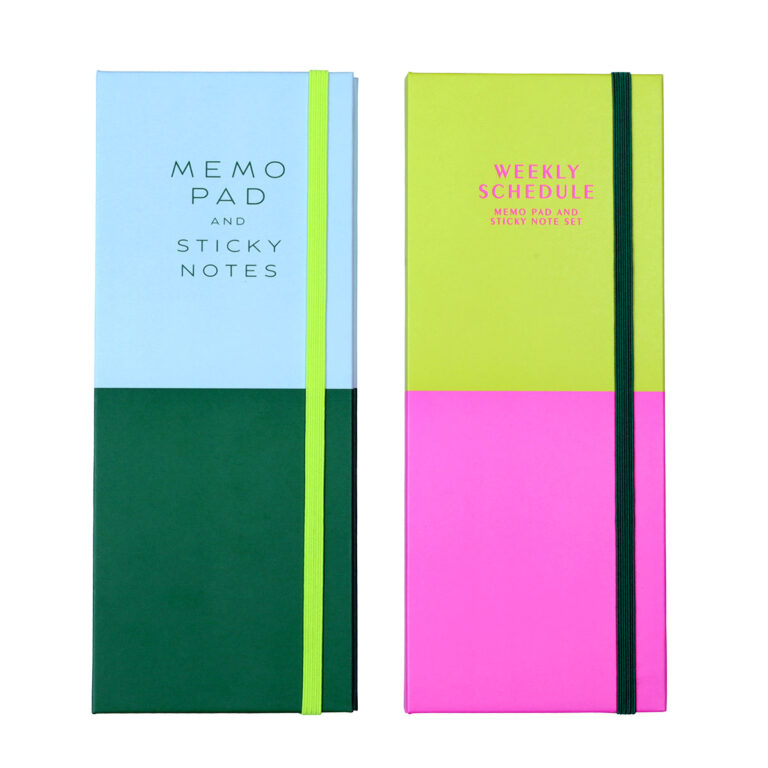 Sticky Note Med Notesblok med sticky-notes | Neon | 2 assorterede varianter AGK Nordic A/S
