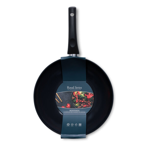 Wokpande med keramisk belægning | 28 cm | Royal Series - Image 2