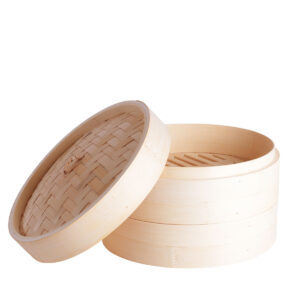 Bambusdamper med 2 lag og låg | Smag på verden