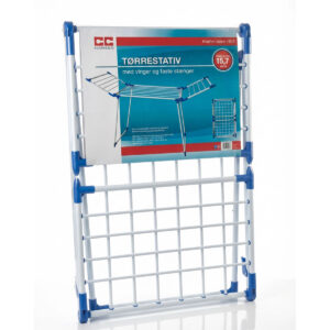 Alternative view of Tørrestativ med vinger og faste stænger | Hvid/blå | CC Hansen