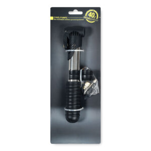 Cykelpumpe med tilbehør