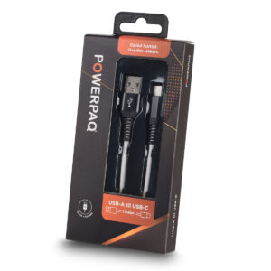 USB-A til USB-C | Lade- og datakabel | PowerPaq