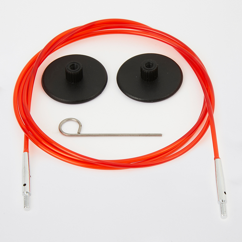 Kp Wire100 Cm Med Stop/Nøgle Rød 10635