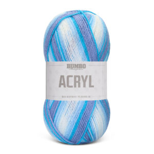 Bumbo Acryl Print Fv. 104 L Hvis/Blå, 150g