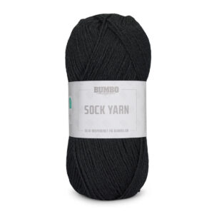 Bumbo Strømpegarn Fv. 104 Bfl Sort, 50g
