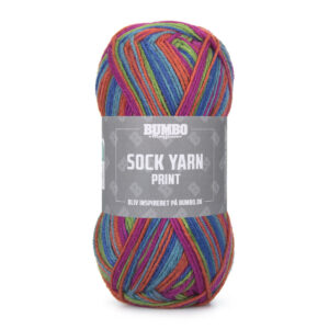Bumbo Strømpegarn Fv. 190 Print Bfl Landskab, 50g