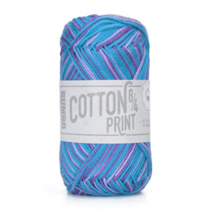 Bumbo Bomuld 8/4 Print Fv. 1515 Bl Print Ocean, 50g