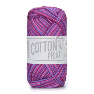 Bumbo Bomuld 8/4 Print Fv. 1516 Bfl Purple Rain, 50g