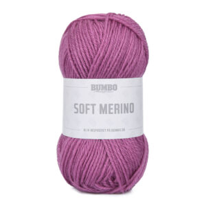 Bumbo Soft Merino Fv. 135 L Mørk Rosa, 50g