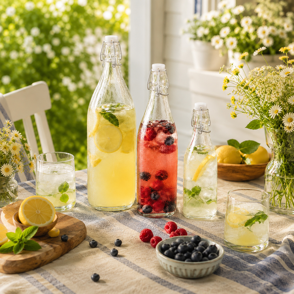 Glasflaske med patentlåg | 500 ml - Billede 2