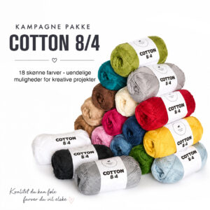 Bumbo Bomuld 8/4  | 18 ass farver | Farmers Yarn