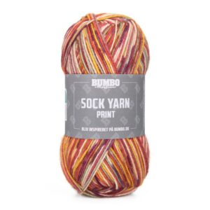BUMBO SOCK YARN PRINT | 198 Flammehav | 50 g