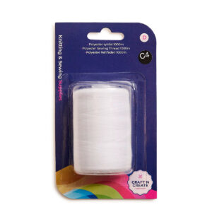 Craft'nCreate Sytråd | Polyester | Hvid | 1.000 m