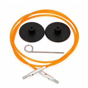 KnitPro Wire til Udskiftbare Rundpinde | 80 cm | Orange