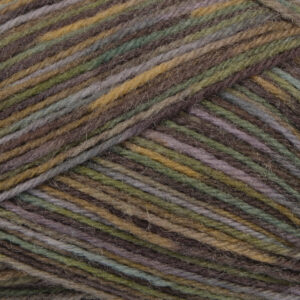 Alternative view of Mayflower Vega Sock Yarn | 03 Army / Oliven / Mørkegrå / Lysegrå | 50 g