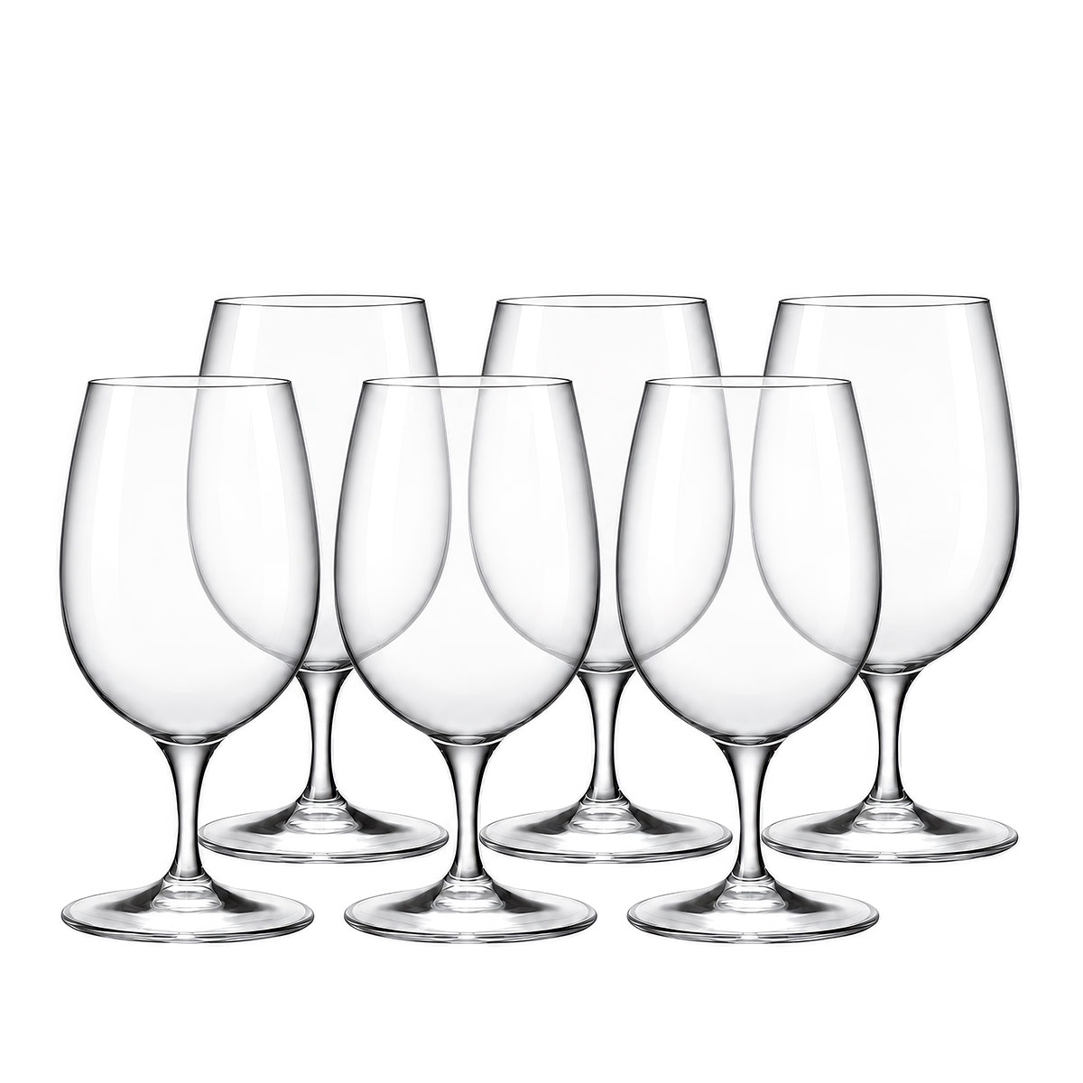 Palace | Ølglas på fod | 42 cl | 6 stk. | Luigi Bormioli